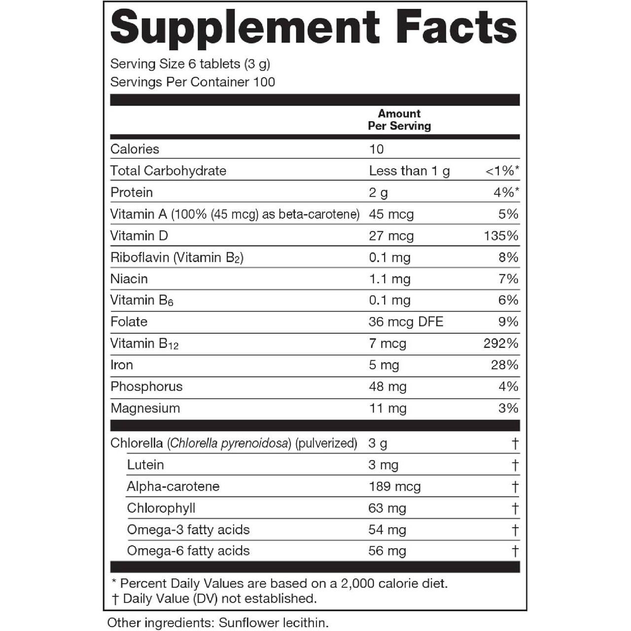Sun Chlorella  500mg