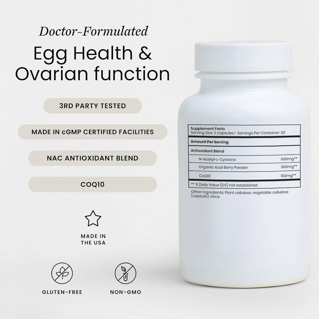 Perelel Fertility+ Support - 60 Capsules