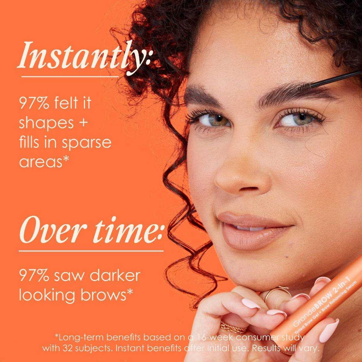 Grande Cosmetics GrandeBROW 2-In-1 Tinted Brow Gel + Brow Enhancing Serum GRC-TBG 38