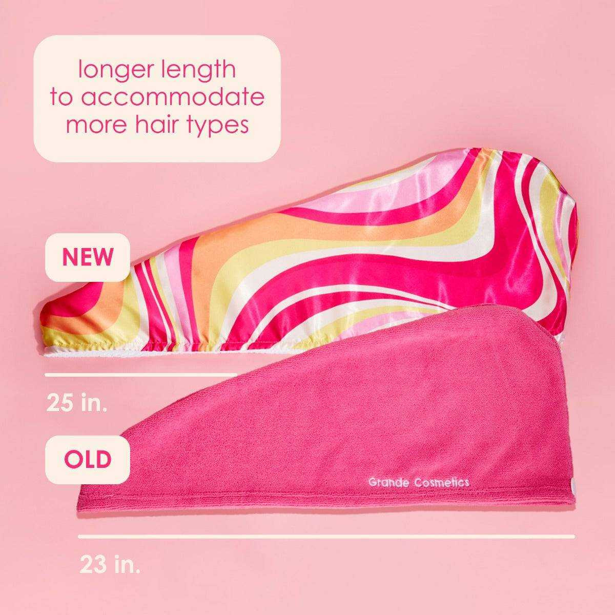 Grande Cosmetics GrandeHAIR Reversible Microfiber & Satin Twist Towel GRC90223 25