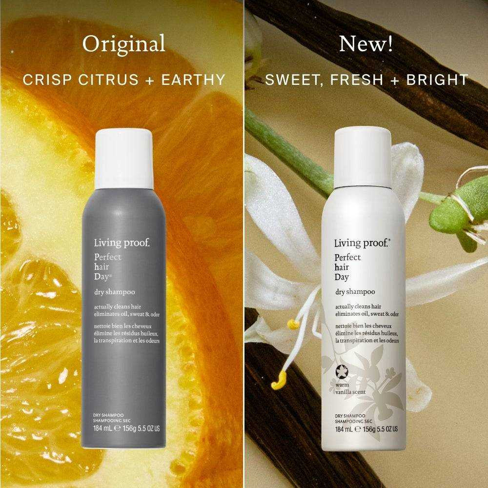 Original crisp citrus and earthy can beside the new sweet, fresh and bright vanilla can