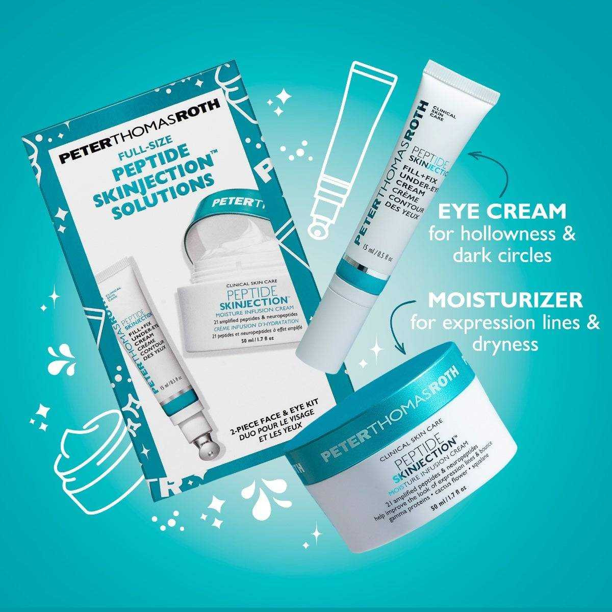 Peter Thomas Roth Full-Size Peptide Skinjection Solutions Face & Eye Kit Duo PTR51460 56