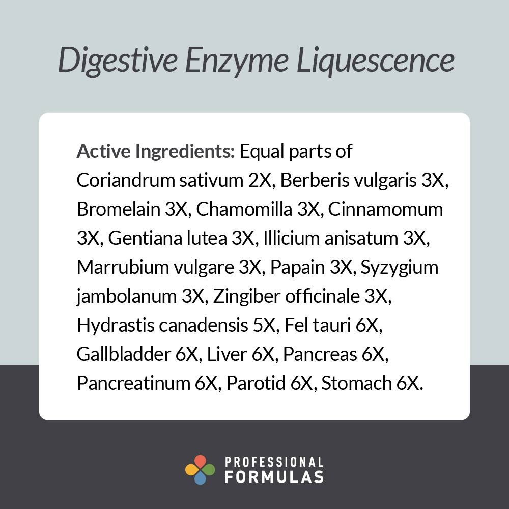 Professional Formulas Digestive Enzymes Liquescence - 118 Milliliters