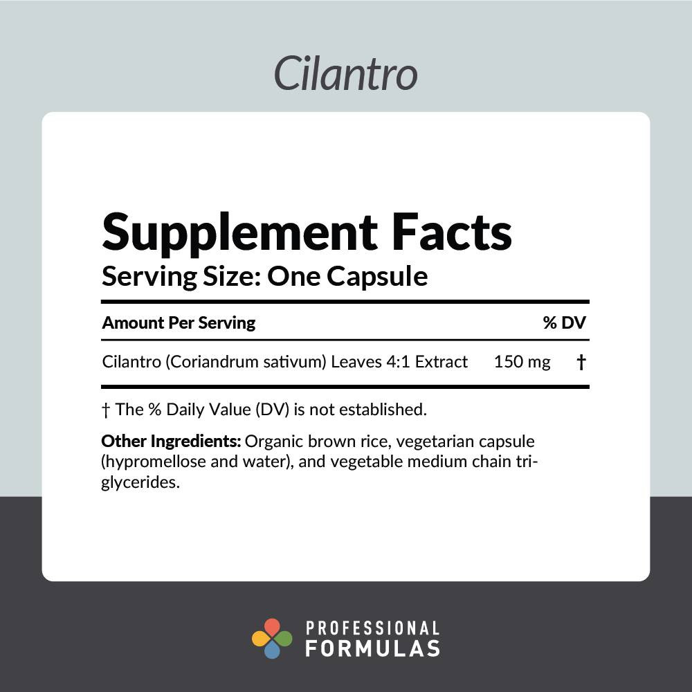 Professional Formulas Cilantro Caps - 90 Capsules box