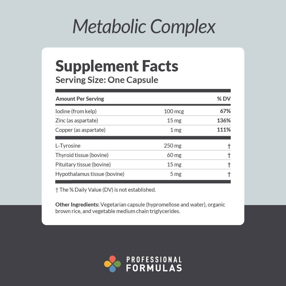 Professional Formulas Metabolic Complex - 180 Capsules
