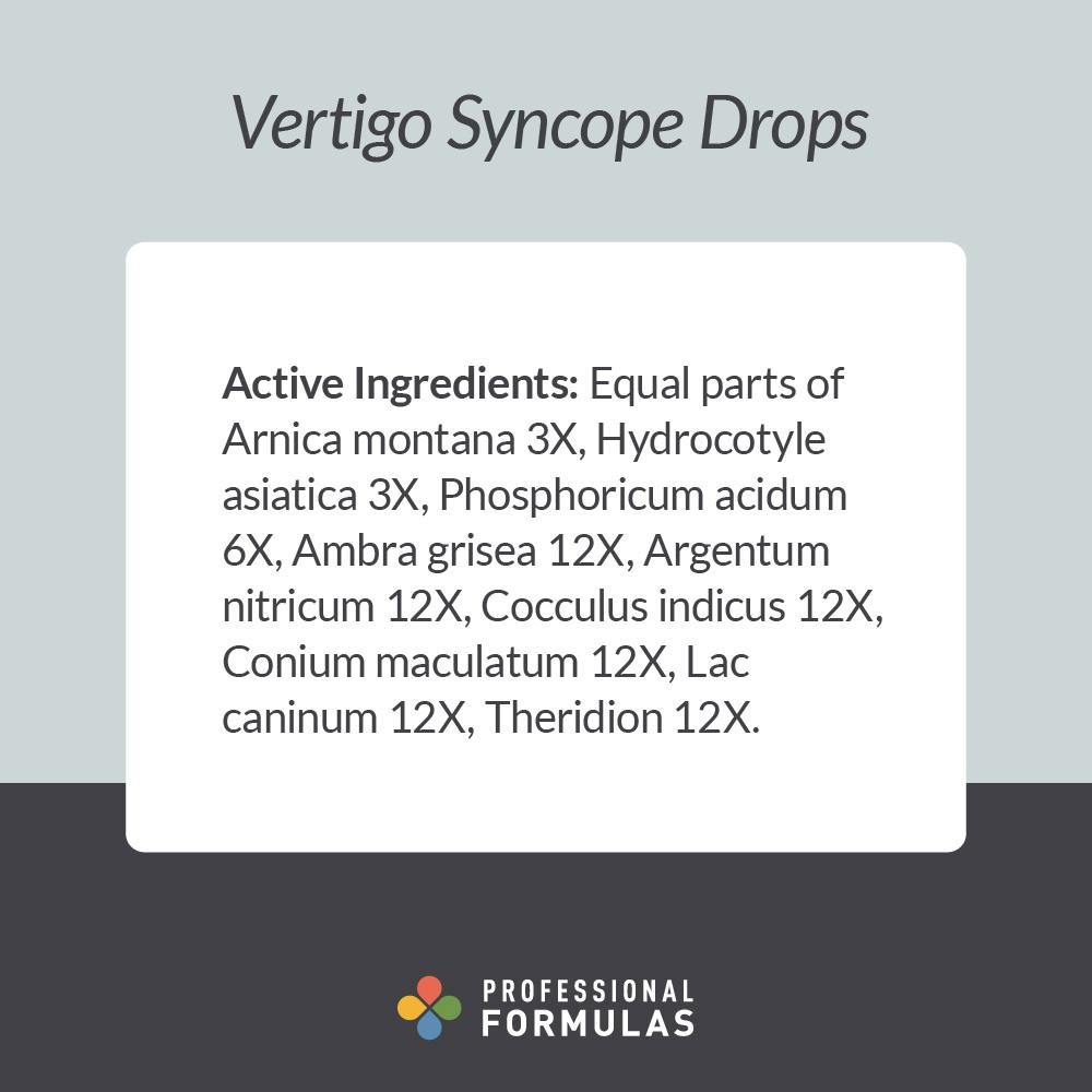 Professional Formulas Vertigo Syncope - 59 Milliliters