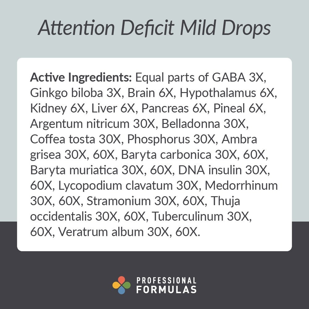 Professional Formulas Attention Deficit/Mild - 59 Milliliters