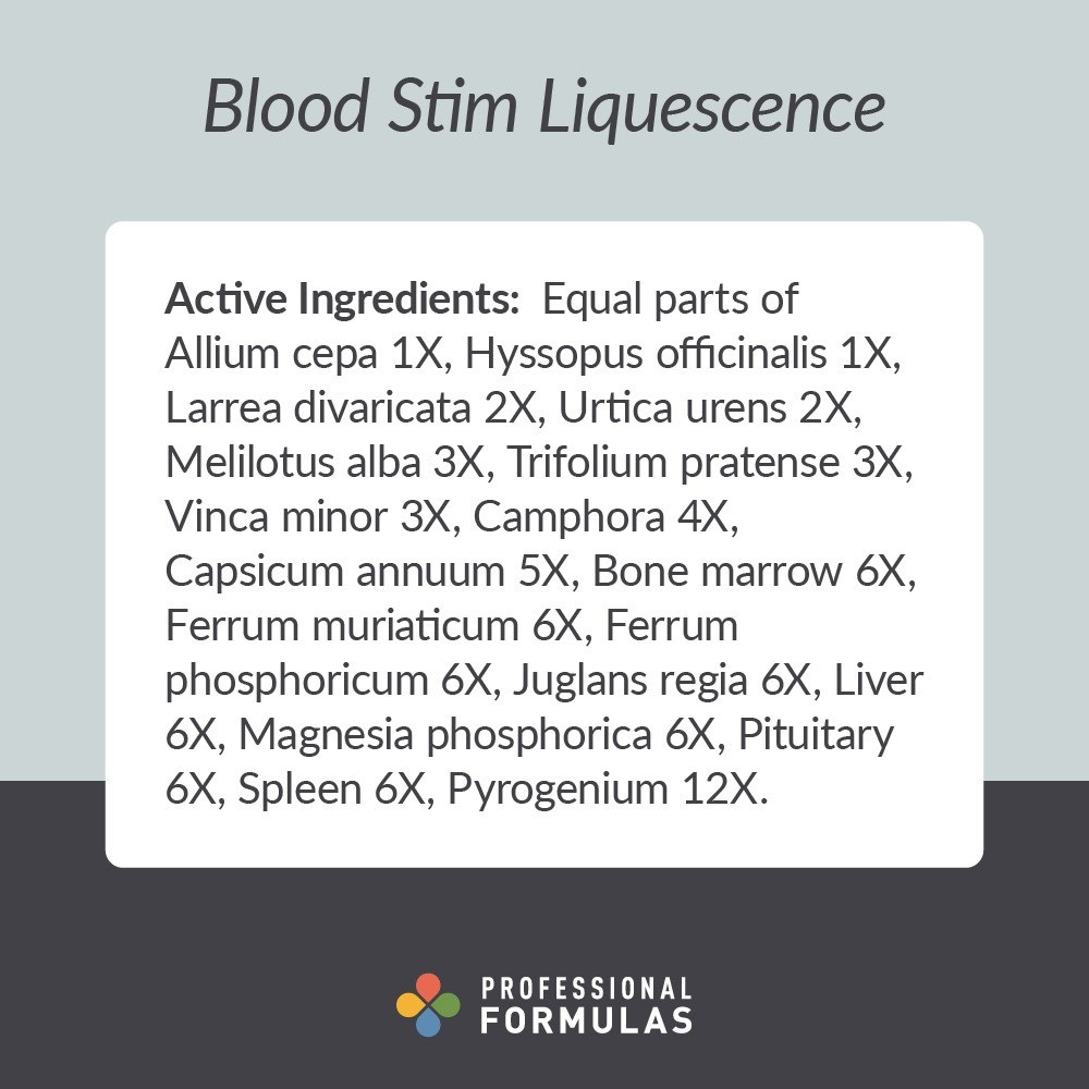 Professional Formulas Blood Stim Liquescence - 118 Milliliters