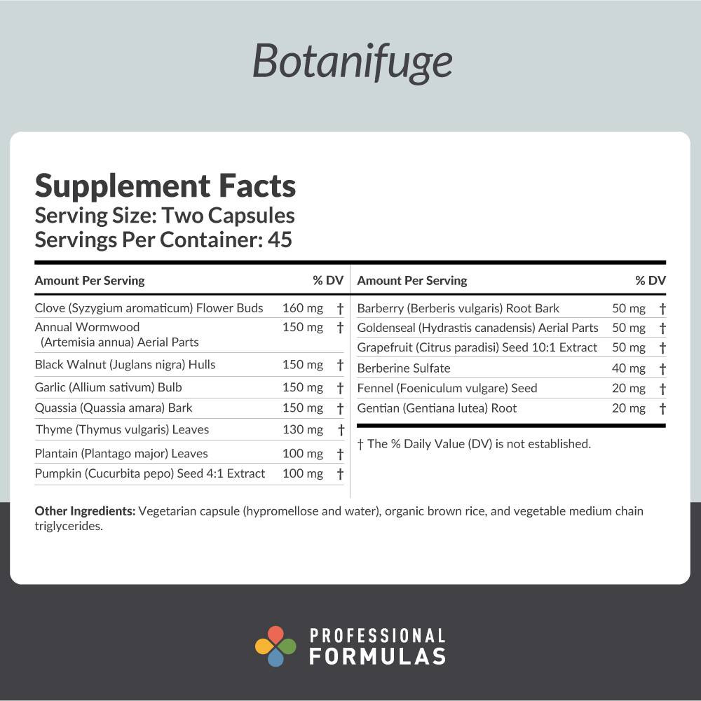Professional Formulas Botanifuge - 90 Capsules