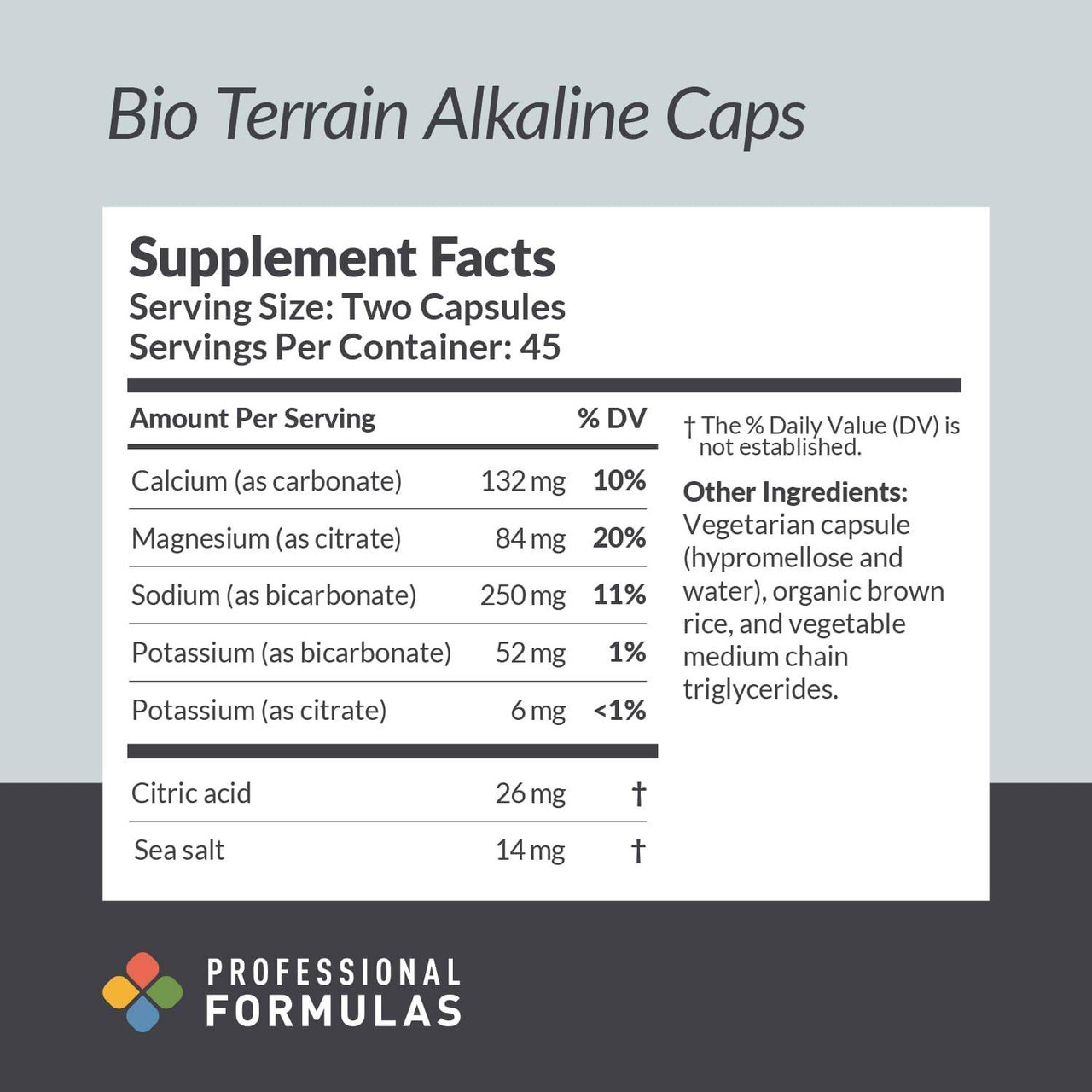 Professional Formulas BT Alkaline Caps - 90 Capsules