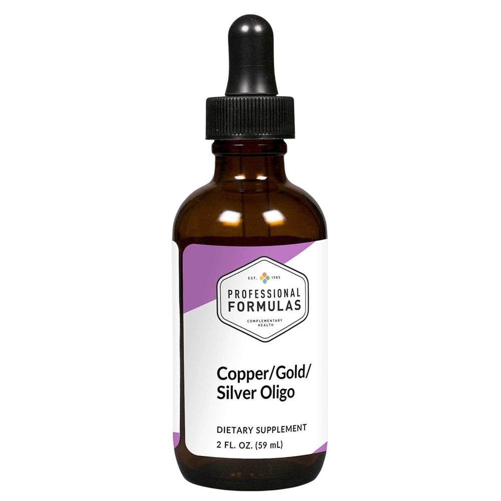 Professional Formulas CU-AU-AG Copper/Gold/Silver (Oligo Element) - 59 Milliliters