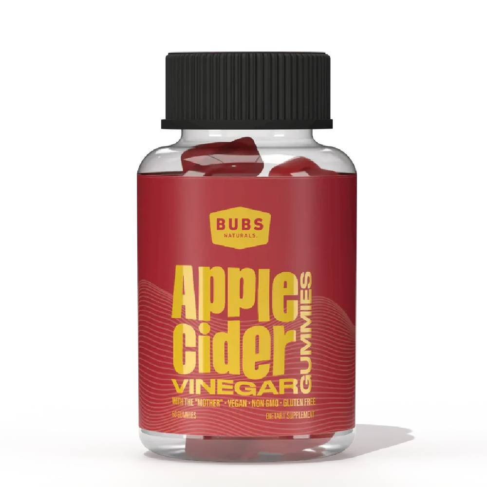 Bubs Naturals Apple Cider Vinegar Gummies - 60 Gummies