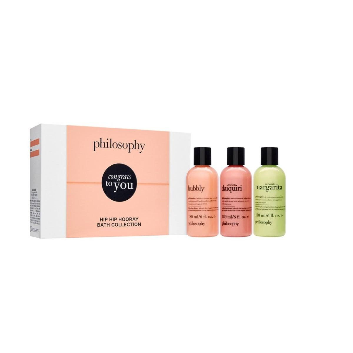 philosophy congrats to you hip hip hooray bath collection gift set