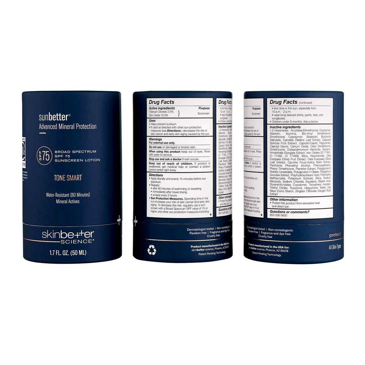 Skinbetter Science sunbetter TONE SMART SPF 75 Sunscreen Lotion - 50ml