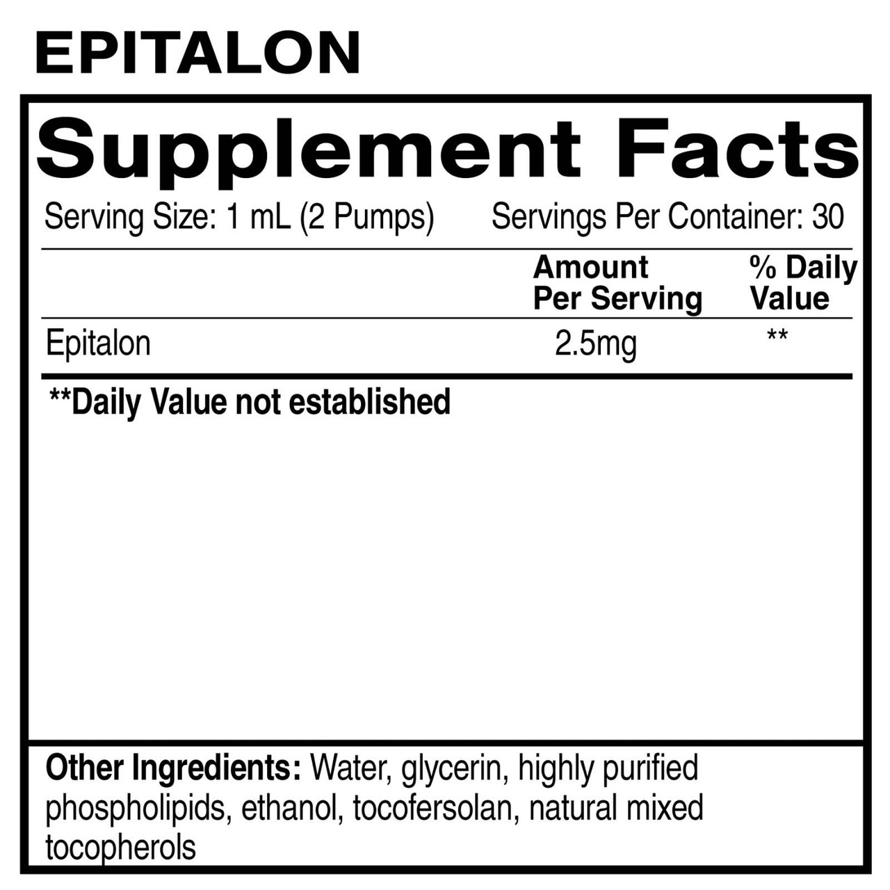 Quicksilver Scientific Epitalon - 30 mL