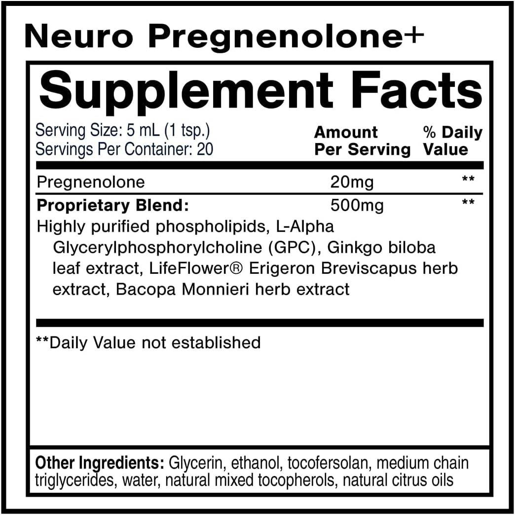 Quicksilver Scientific Neuro Pregnenolone+ - 100 mL