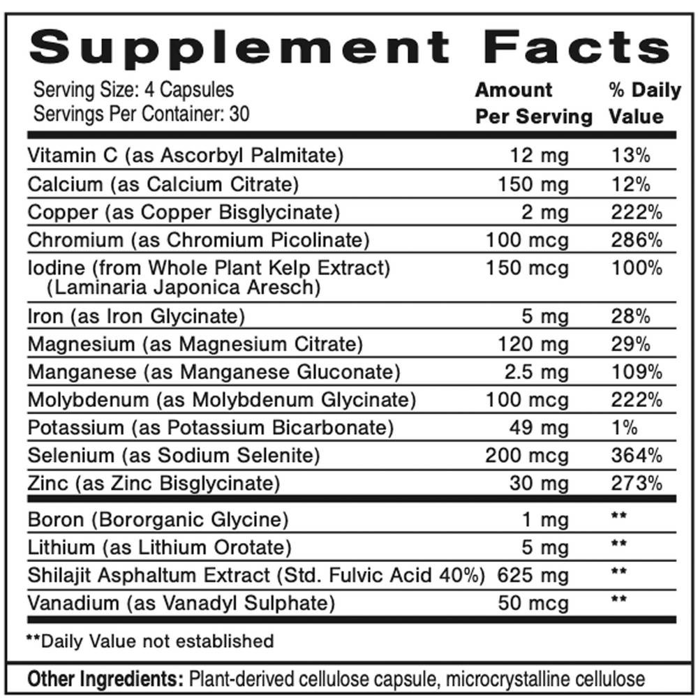 Quicksilver Scientific Catalyzed Mineral Complex - 120 Capsules