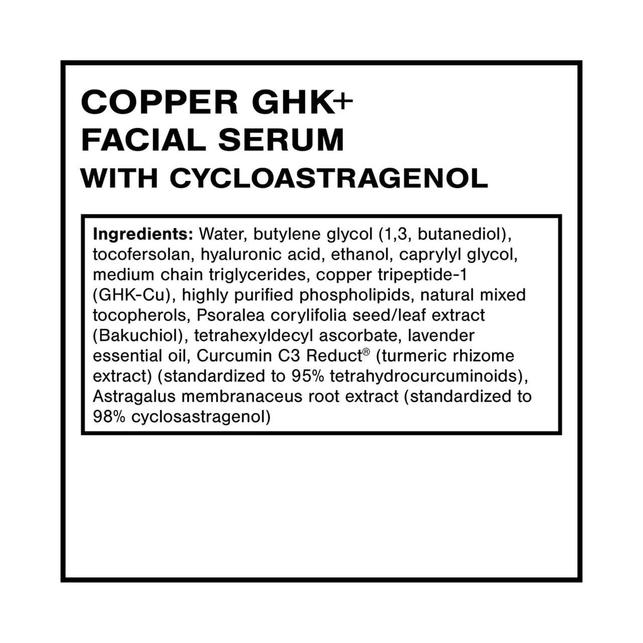 Quicksilver Scientific Copper GHK+ Facial Serum - 30 mL