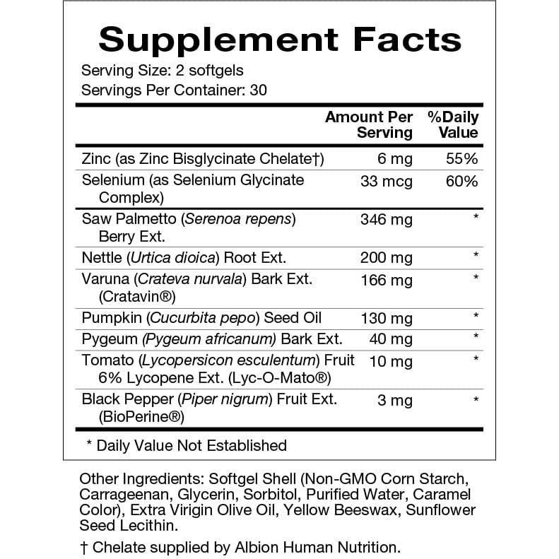 Natura Health Products Prosta-Palmetto Supreme - 60 Softgels