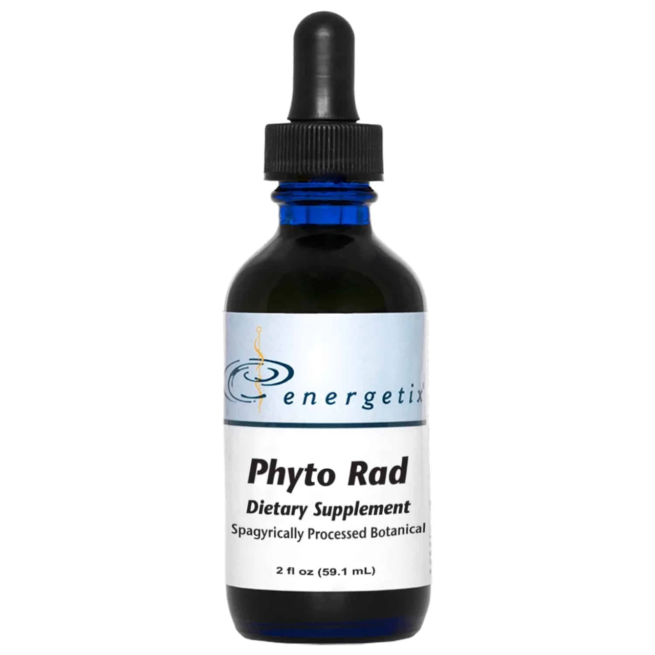 Energetix Phyto Rad botanical 2 fl oz blue dropper bottle