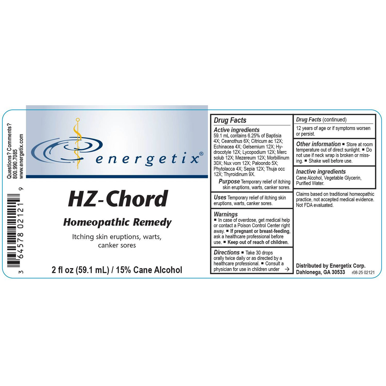 Energetix HZ-Chord - 59.1 Milliliters