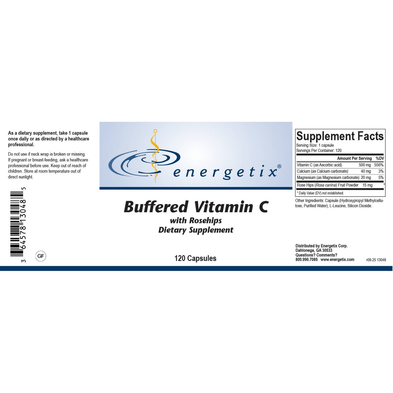 Energetix Buffered Vitamin C - 120 Capsules