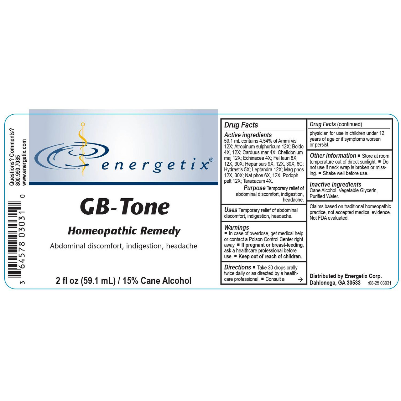 Energetix GB-Tone - 59.1 Milliliters