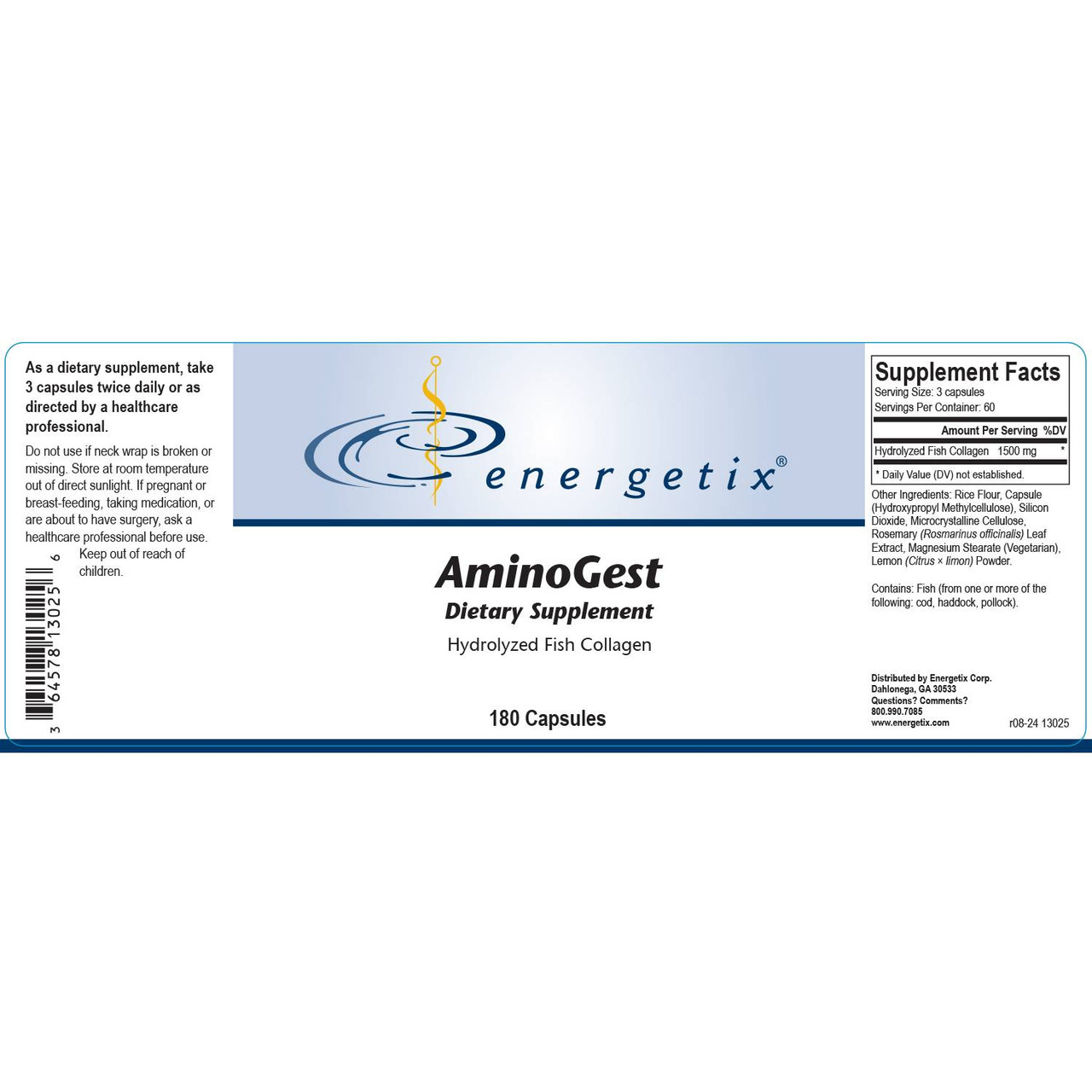 Energetix AminoGest - 180 Capsules
