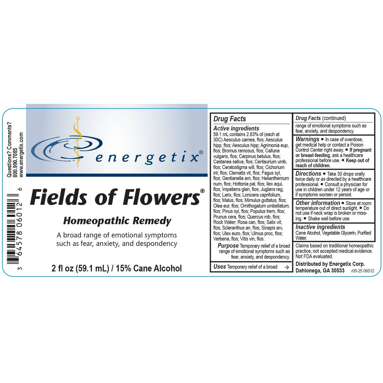 Energetix Fields of Flowers - 59.1 Milliliters