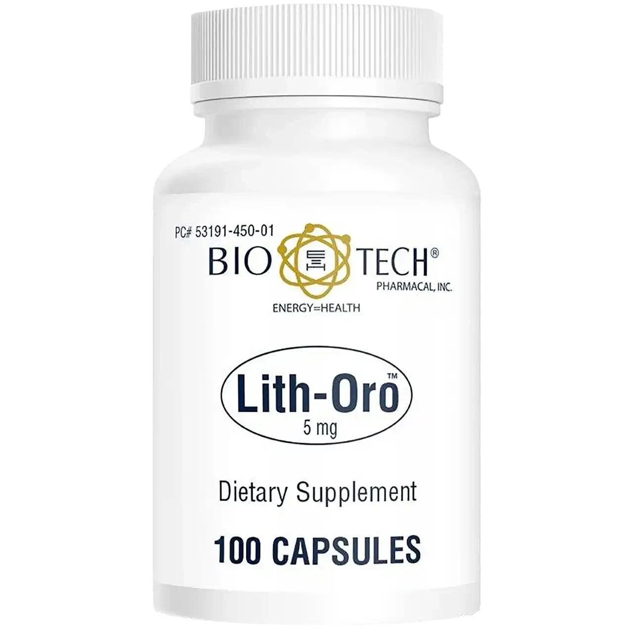 Bio-Tech Pharmacal Lith-Oro 5mg - 100 Capsules