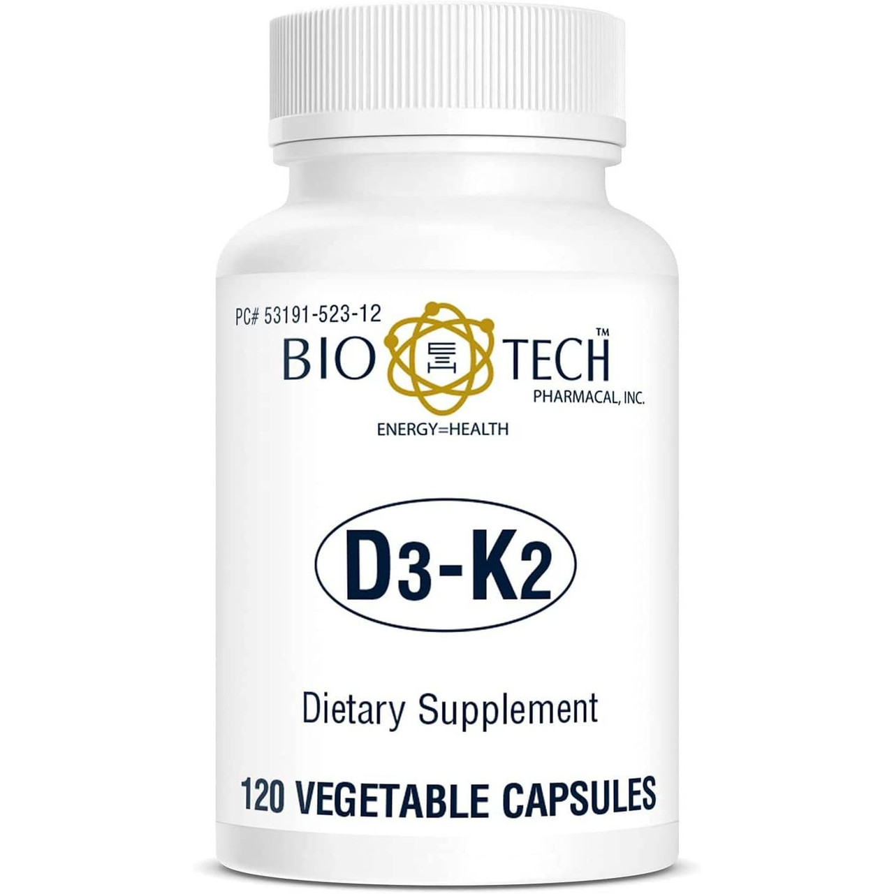 Bio-Tech Pharmacal D3-K2 - 120 Capsules