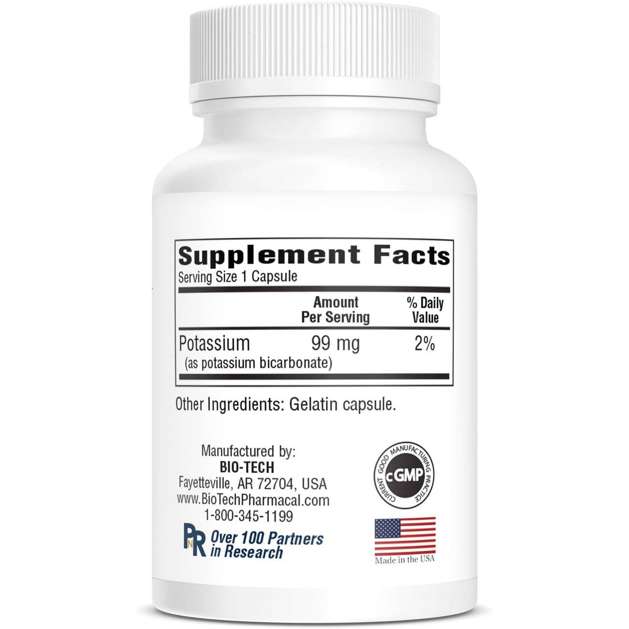 Bio-Tech Pharmacal K-Bicarb - 100 Capsules