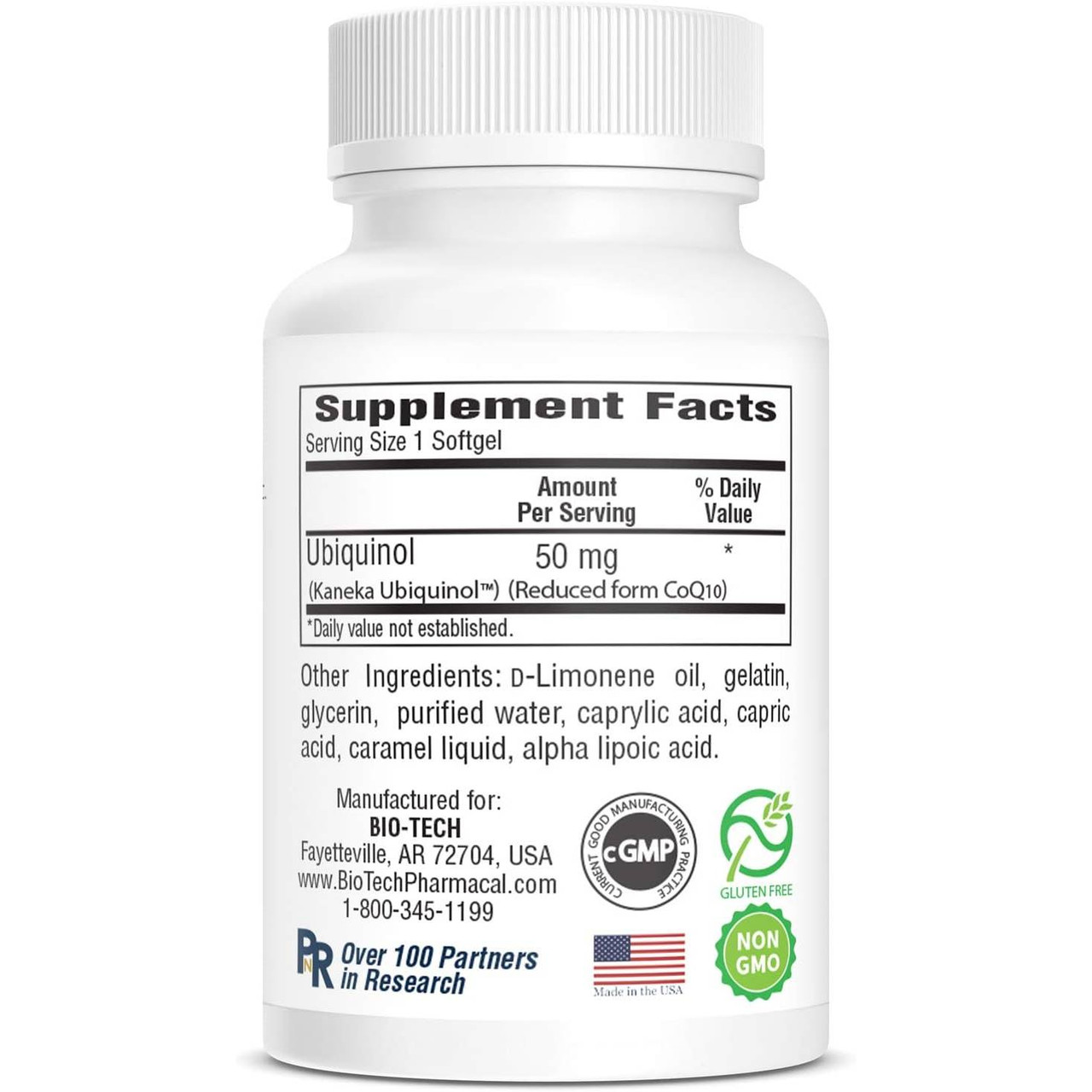 Bio-Tech Pharmacal Ubiquinol - 90 Capsules