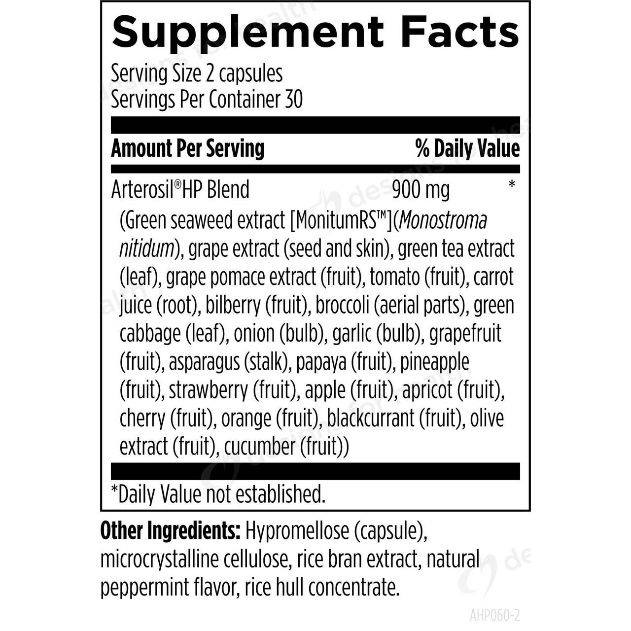 Designs for Health Arterosil HP - 60 capsules DSHL06966 99
