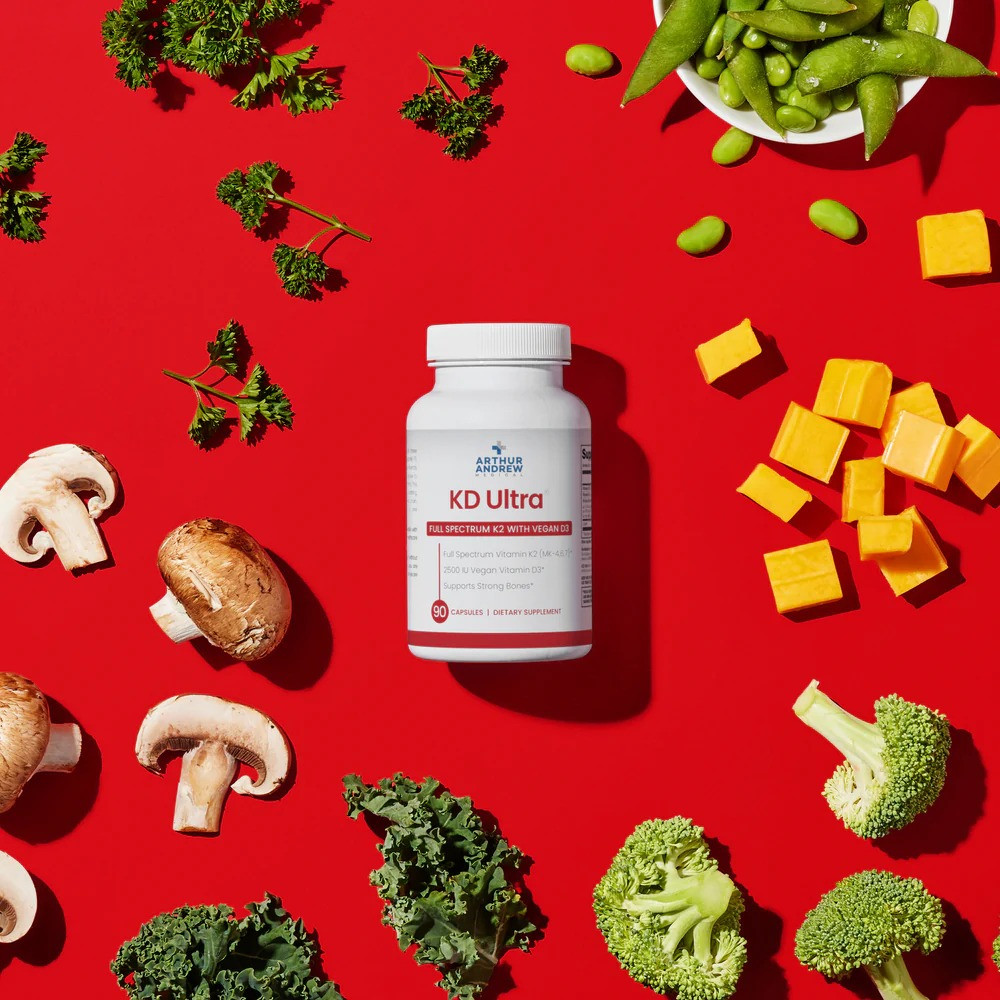 Arthur Andrew Medical KD Ultra, Full Spectrum K2 and Vegan D3 - 30 Capsules