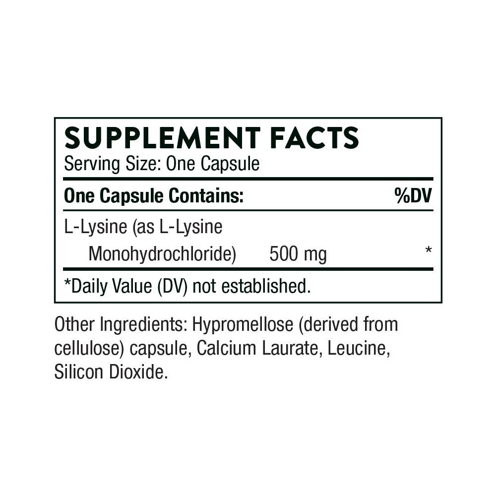 Thorne Lysine - 60 Capsules