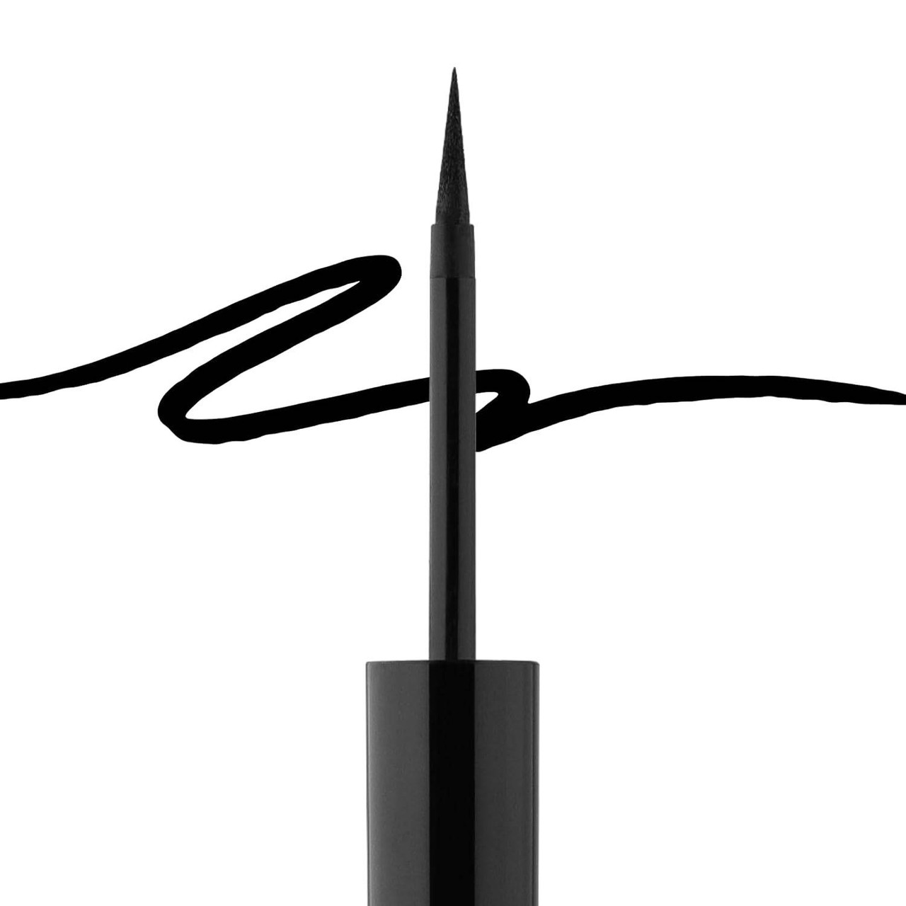 Precision Liquid Eyeliner black felt tip wand with drawn line