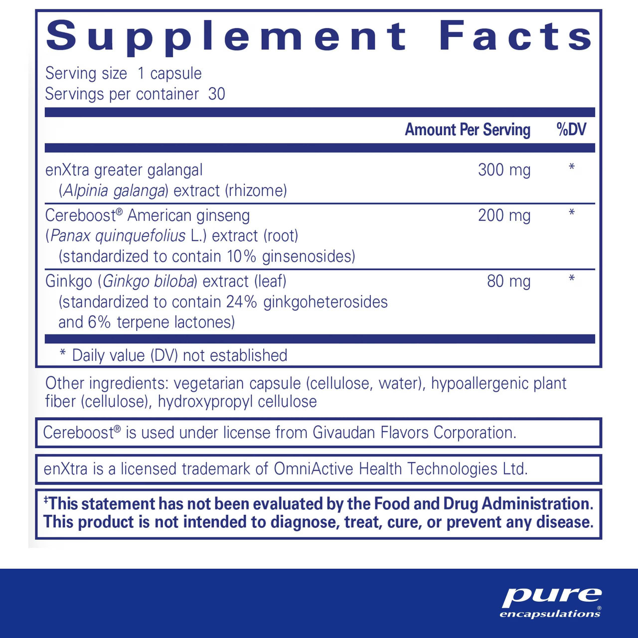 Pure Encapsulations Rapid Mental Energy - 30 Capsules PURE25858 35