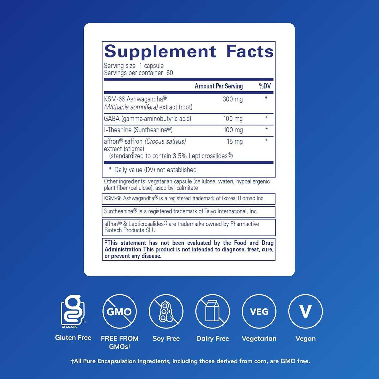 Pure Encapsulations Daily Calm - 60 Capsules PURE25872 50