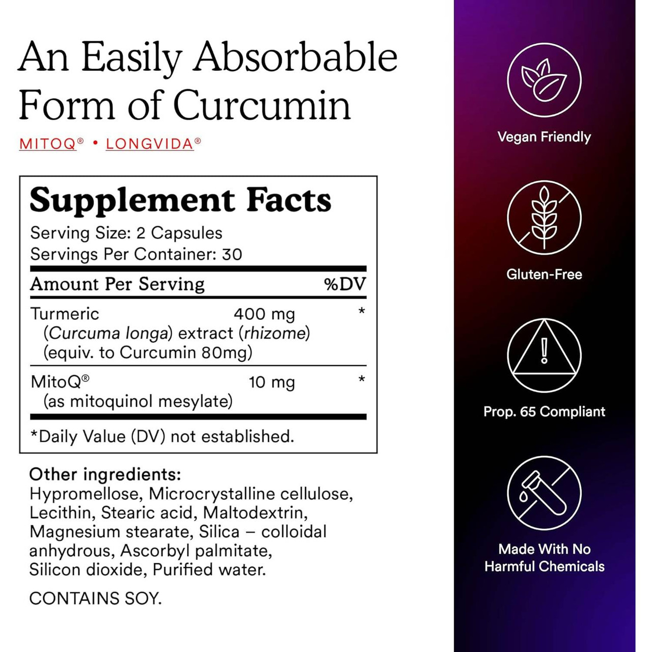 MitoQ curcumin - 60 Capsules