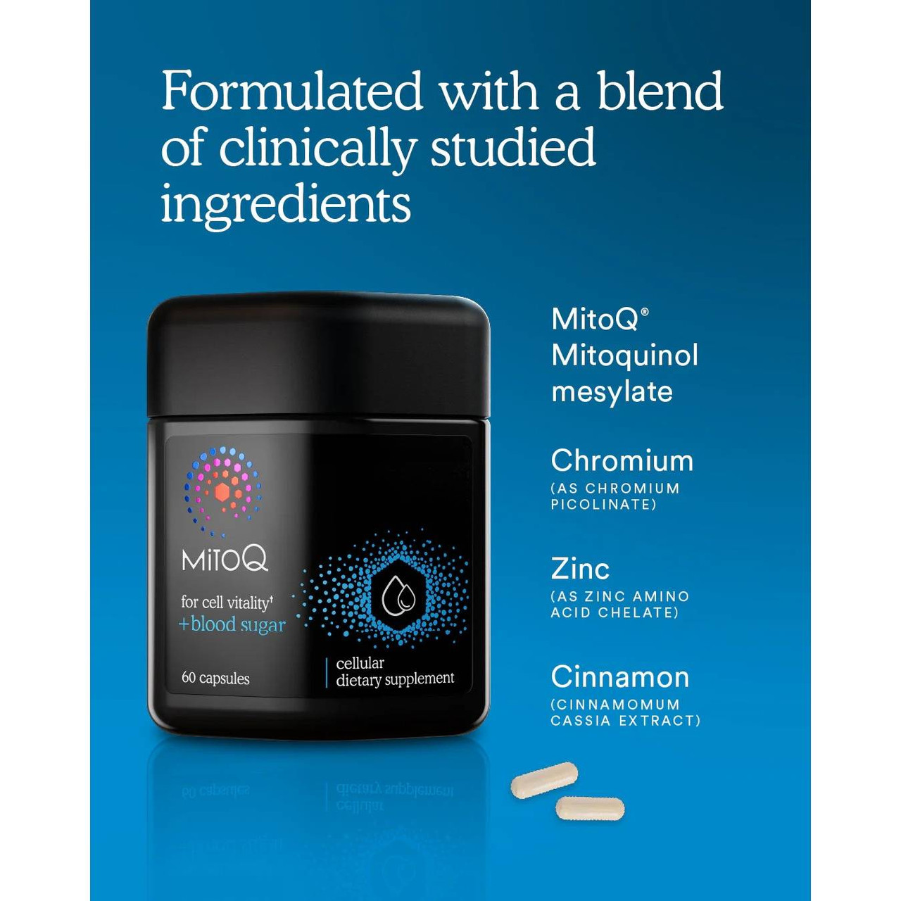 MitoQ +blood sugar - 60 Capsules