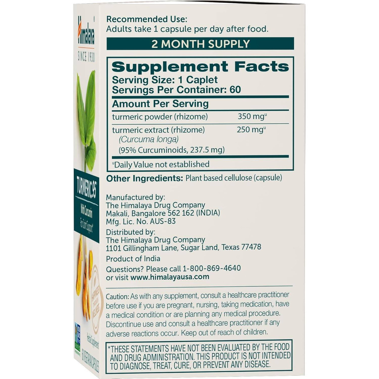 Himalaya Wellness Turmeric 95 - 60 Capsules