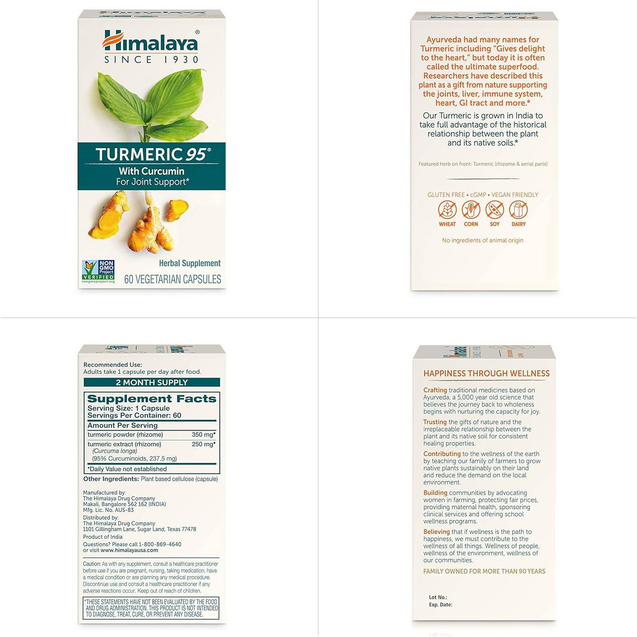 Himalaya Wellness Turmeric 95 - 60 Capsules