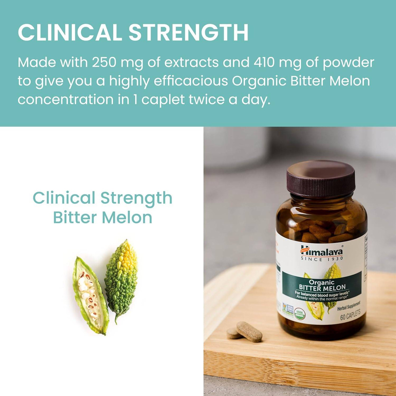Himalaya Wellness Organic Bitter Melon - 60 Caplets
