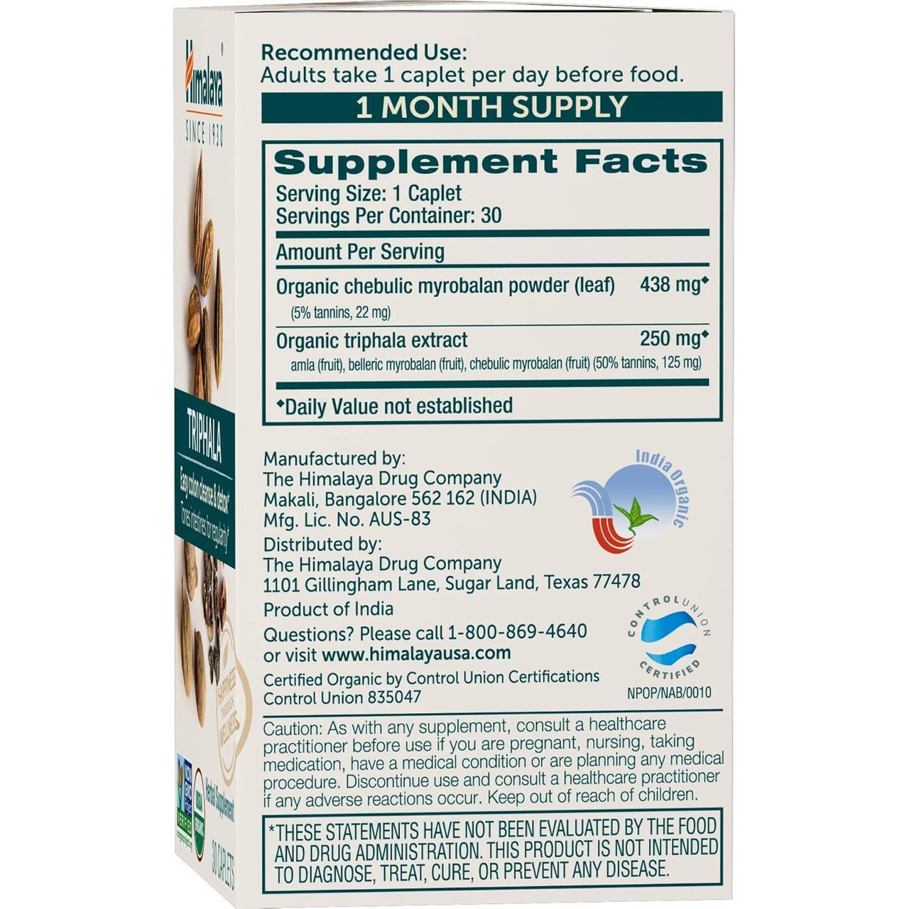 Himalaya Wellness Organic Triphala