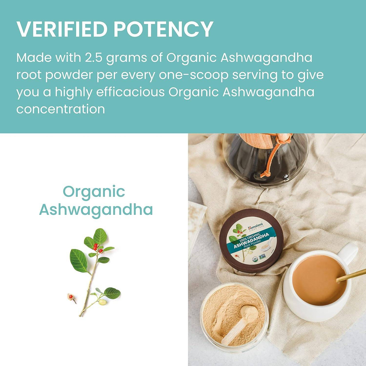 Himalaya Wellness Organic Ashwagandha Root Powder - 112.5 Grams
