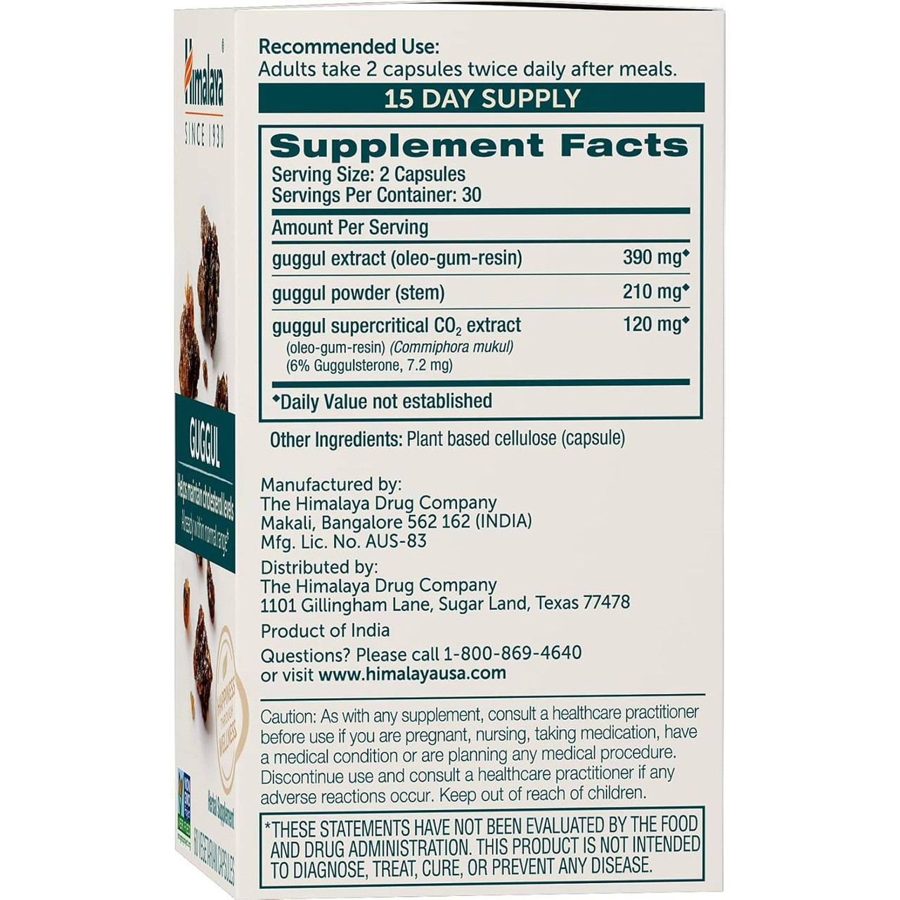 Himalaya Wellness Guggul - 60 Capsules