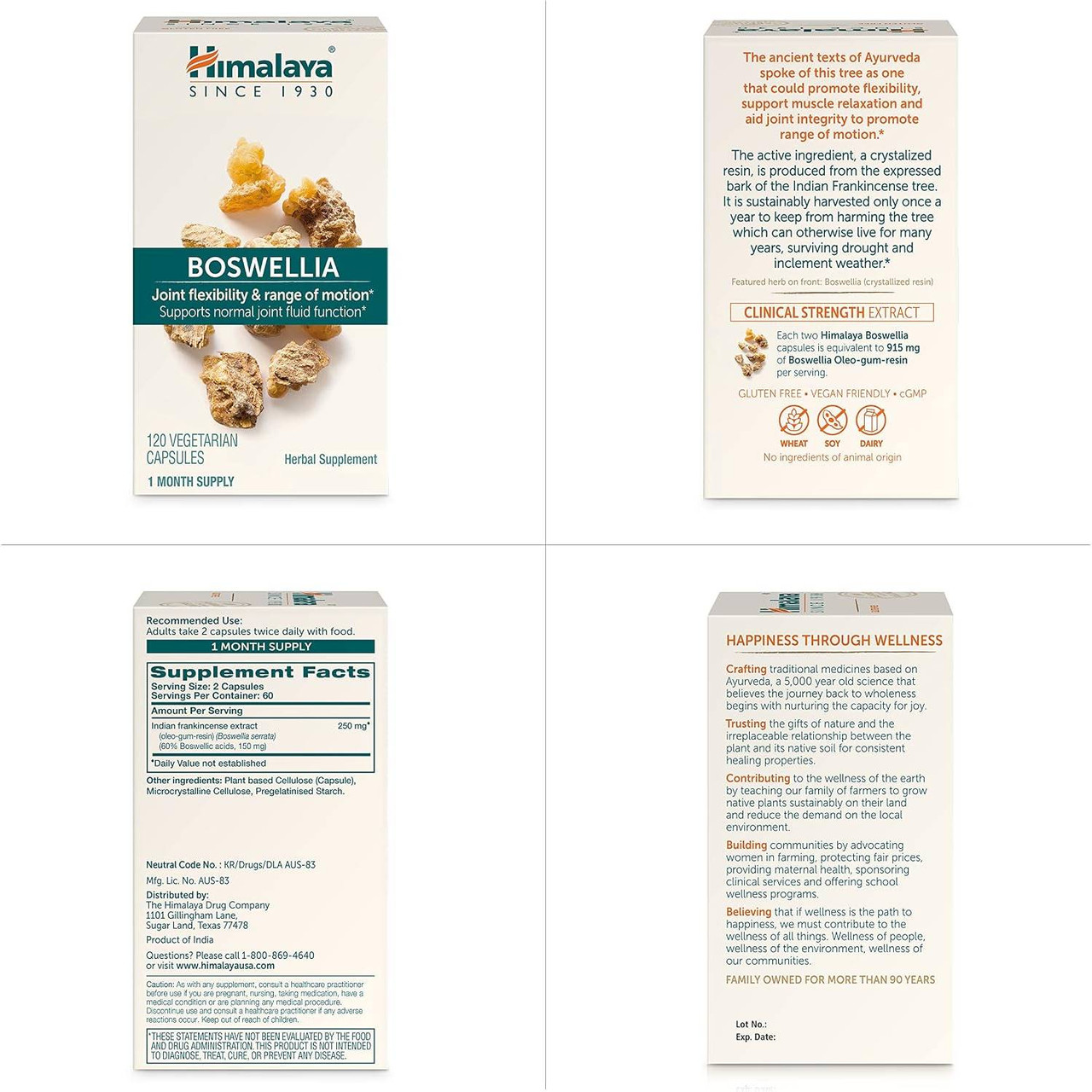 Himalaya Wellness Boswellia - 60 Capsules