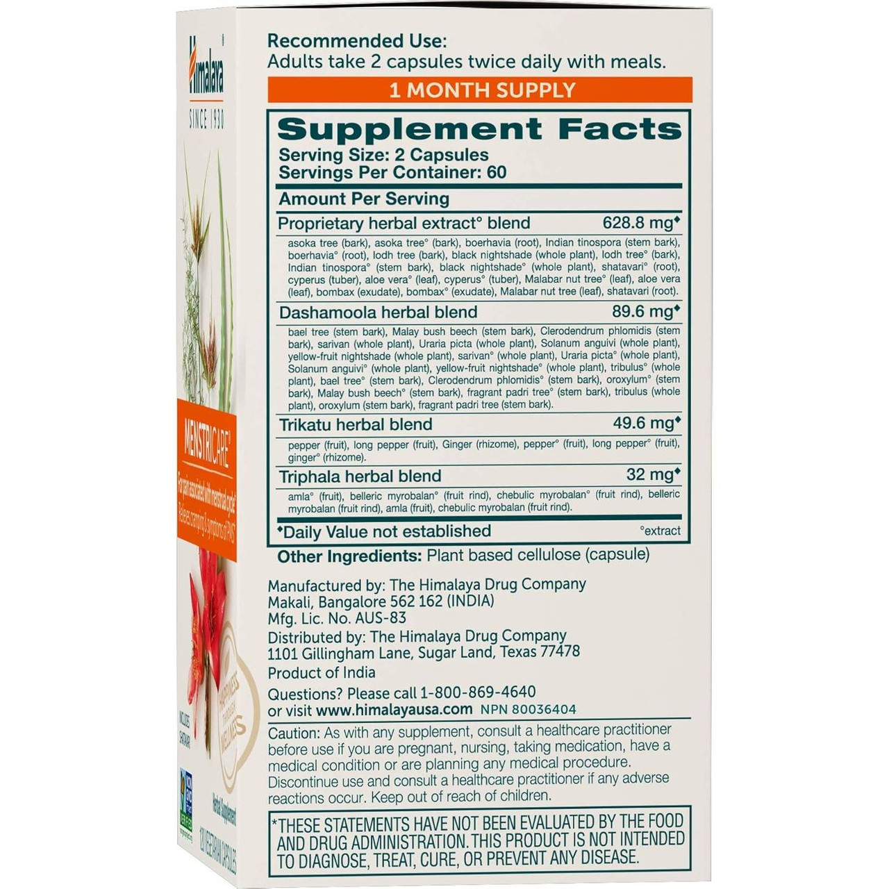 Himalaya Wellness MenstriCare - 120 Capsules