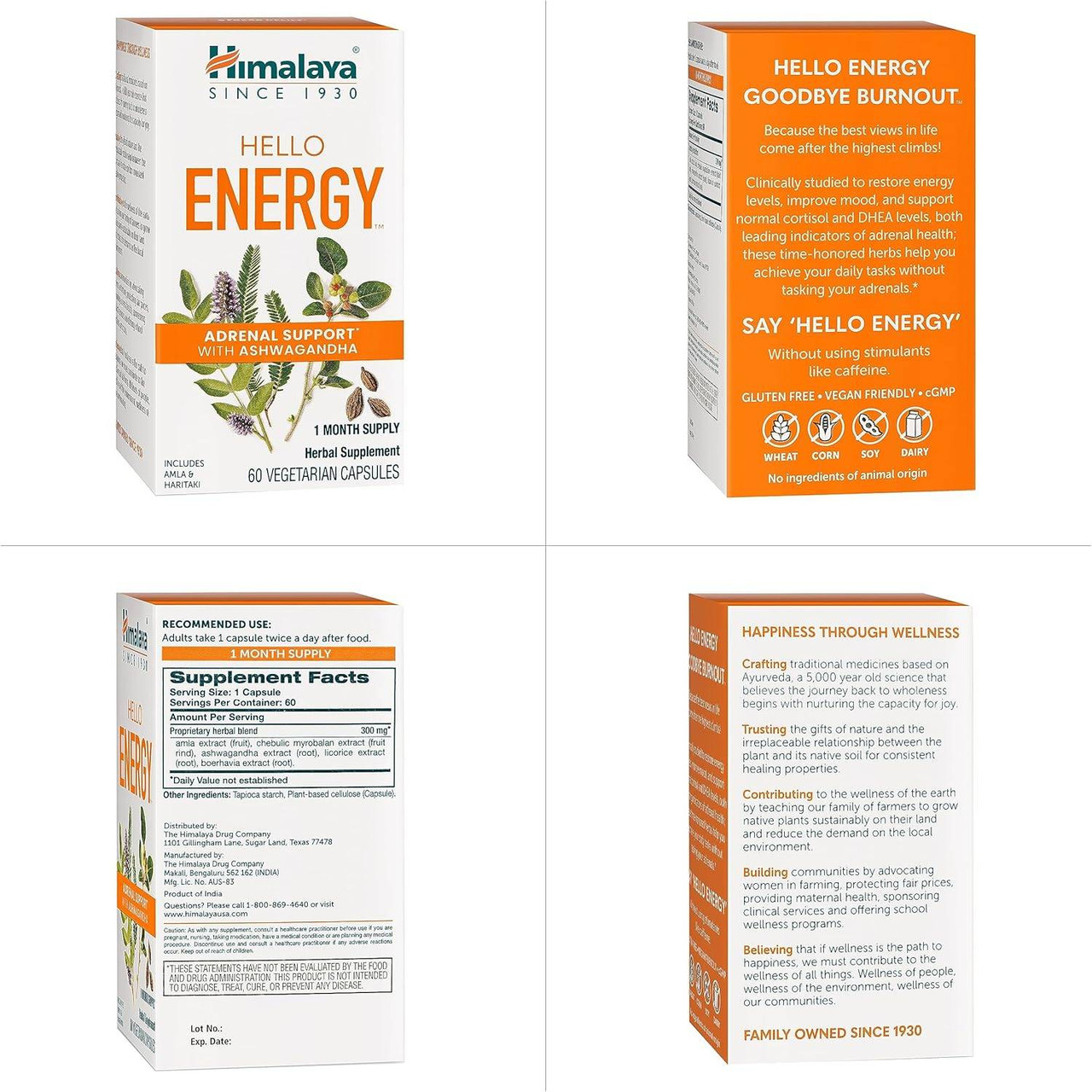 Himalaya Wellness Hello Energy - 60 Capsules